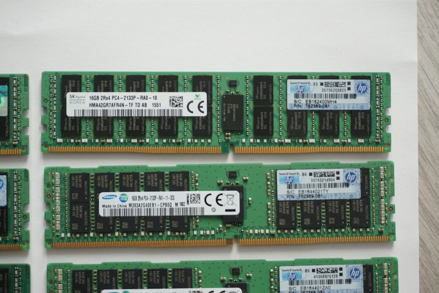 8x 16GB DDR4 PC4-2133P ECC | Köp på Tradera (741470726)