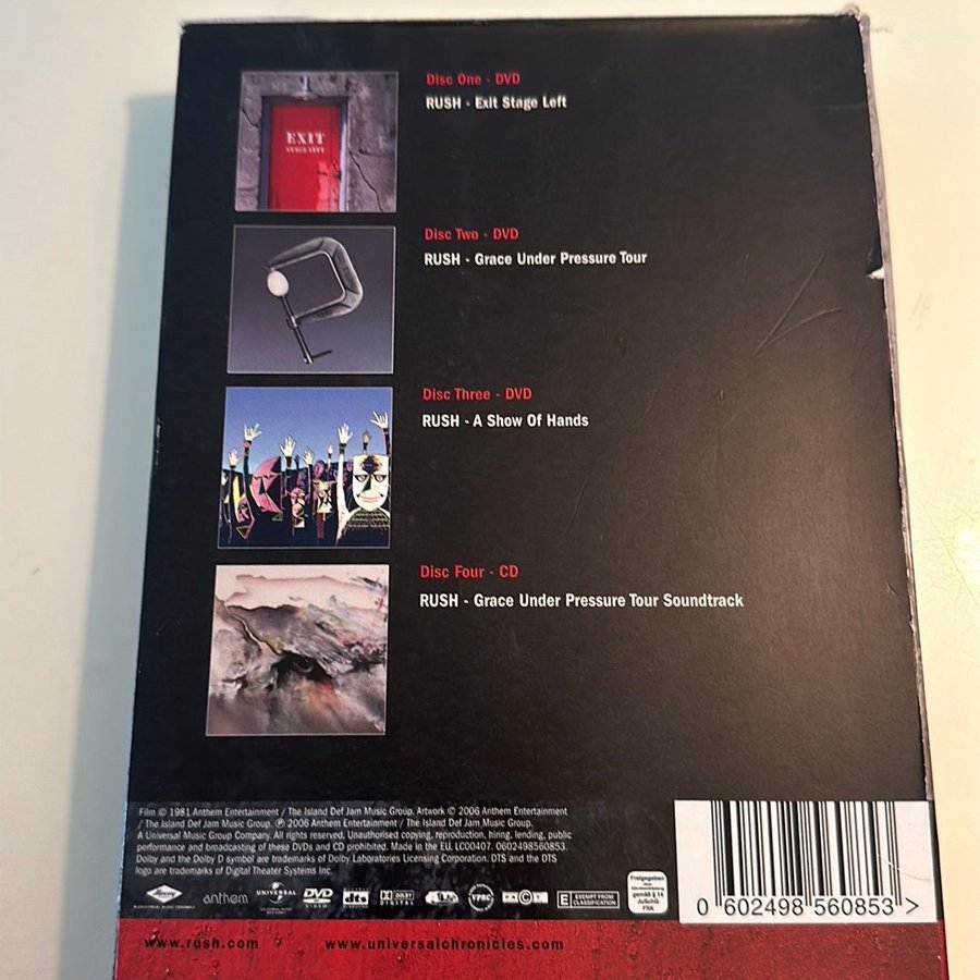【新品未開封】RUSH Replay x 3 輸入盤 [3DVD + 1CD] RUSH Replay x 3 輸入盤 [3DVD + 1CD] ラッシュ Amazon.com