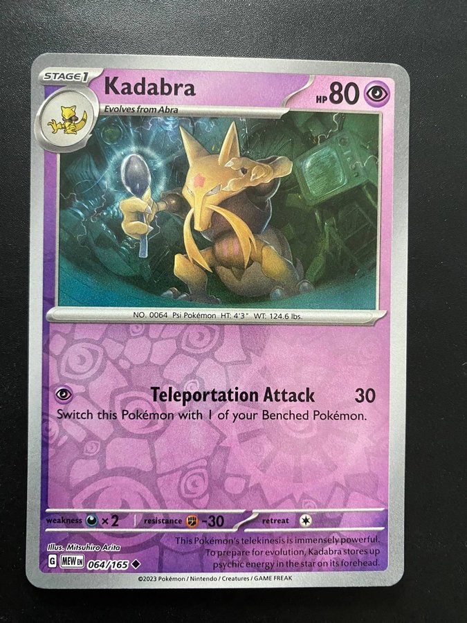 Kadabra 064/165 rev Holo | Kp p Tradera (611325382)