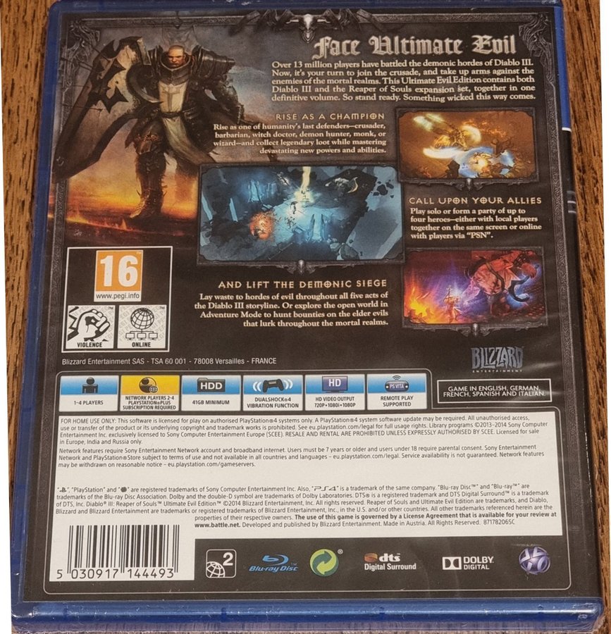 Diablo III: Reaper of Souls - Ultimate Evil Edi.. | Köp på Tradera ...