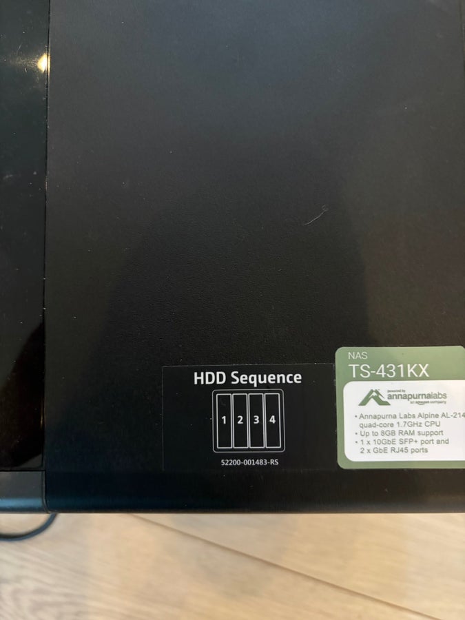 QNAP TS-431KX NAS med 3x Seagate IronWolf 8TB HDD | Köp på Tradera