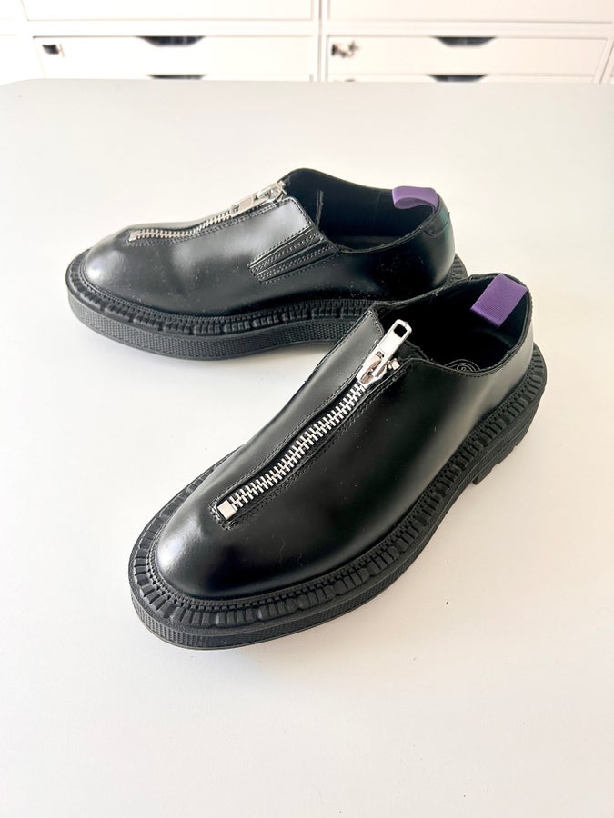 EYTYS Alexia Zip-up Black Leather Oxford skor /.. | Köp på Tradera