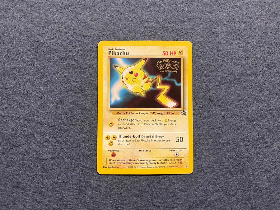 Pokemon - Pikachu - Promo - 4 - Kids WB Present.. | Kp p Tradera  (712906914)