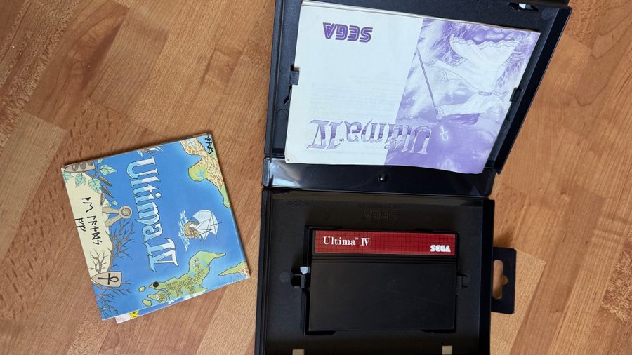 Ultima IV Sur Sega Master System, Complet Avec Catalogue, Très Bon état