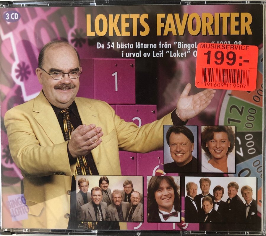 3 CD BOX Lokets Favoriter 54 bästa låtarna