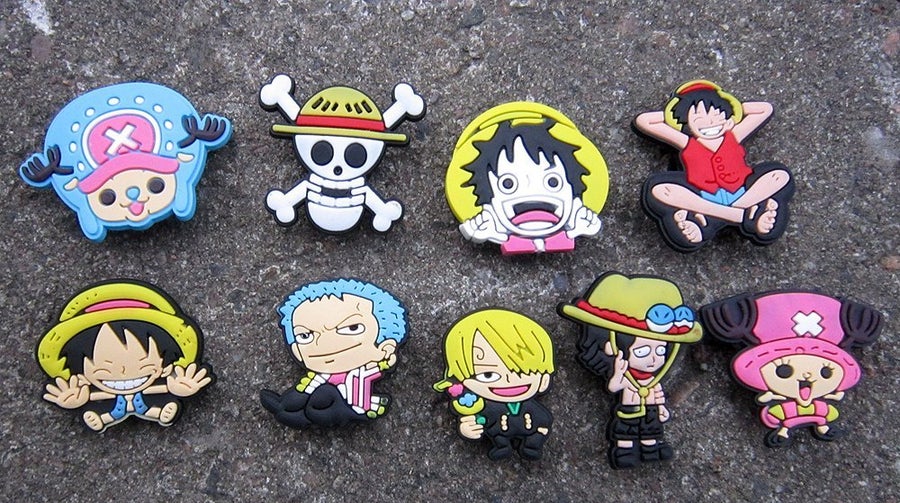 9 Skosmycke One Piece Jibbitz Wanpisu Mang K p P Tradera 