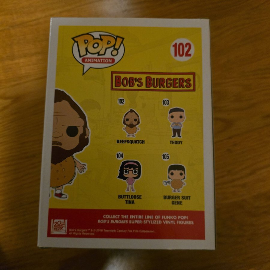 Funko Pop Animation Bob's Burgers Beefsquatch 102