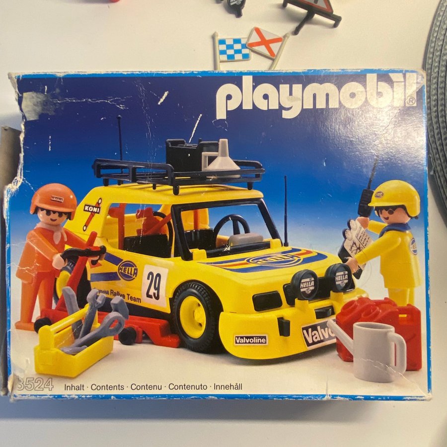 Old Playmobil Rally Car Vintage Playmobil Rally Team Hella Bil Köp