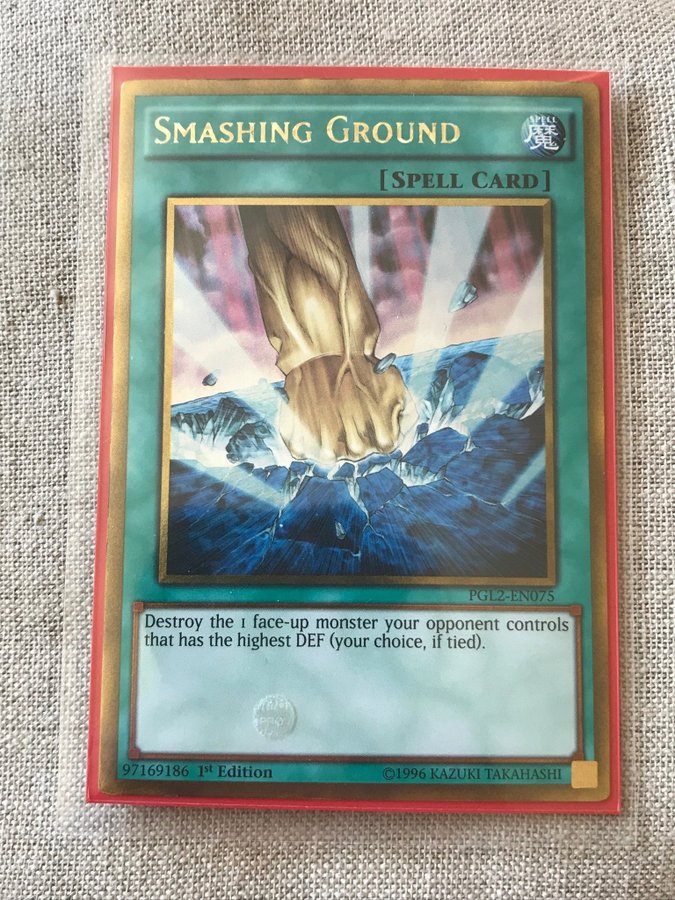 Yugioh Smashing Ground PGL2EN075 Gold Rare Y.. Köp på Tradera
