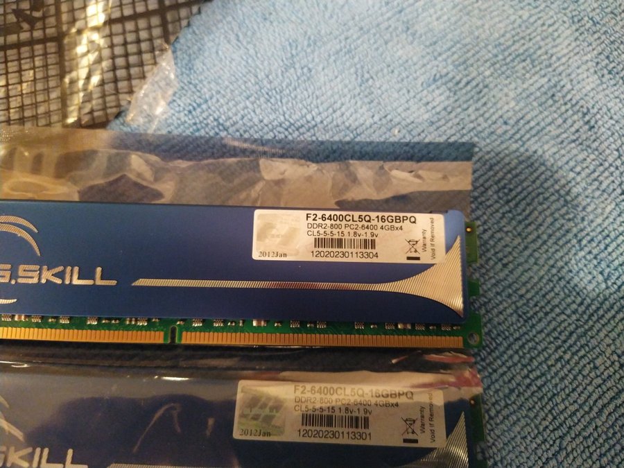 G.Skill DDR2 16GB (4x4GB) F2-6400CL5Q-16GBPQ | Köp på Tradera