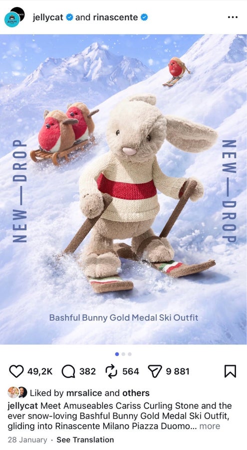 Se produkter som liknar Exklusiv Jellycat Bashful Bun.. på Tradera
