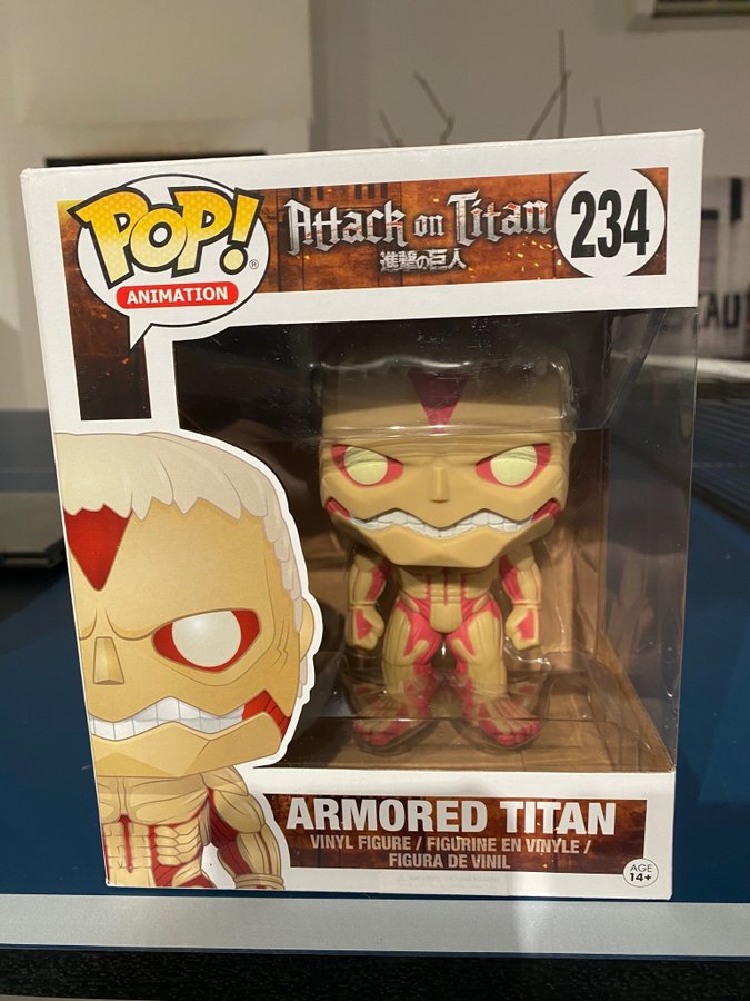 Se produkter som liknar Funko Pop Armored Titan 234 A.. på Tradera