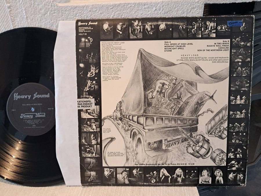 Heavy Load - Full Speed At High Level LP 1978 Swedish rock metal