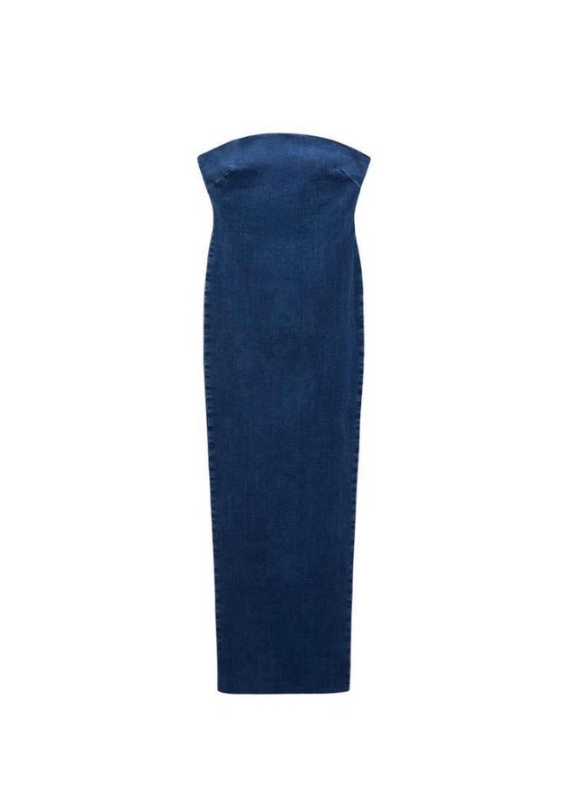 slim fit dress slacks ZARA. Strapless denim dress. TM  Hibuy market