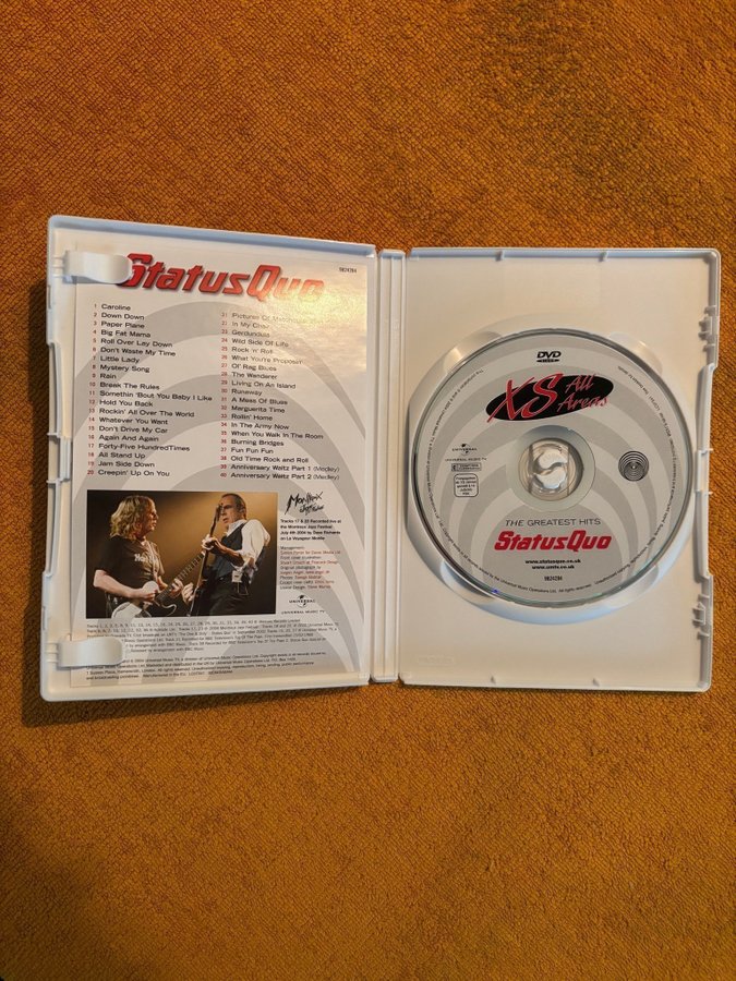 (未使用･未開封品)Xs All Areas: Greatest Hits [DVD] Status Quo – XS All Areas The Greatest Hits – DVD (DVD-Video