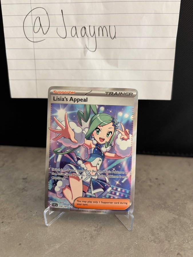 234 191 pokemon card Lisia's Appeal (234/191)