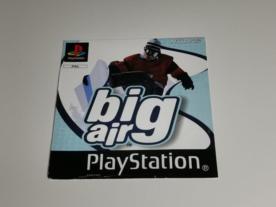 Big Air Playstation 1 PS1 PSONE Front Papp K p p Tradera