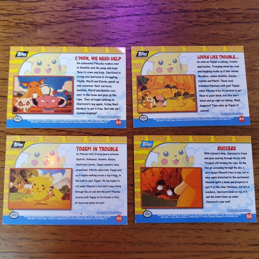 Pokmonkort Pikachu's Vacation #44 #45 (holo!) .. | Kp p Tradera  (732659004)