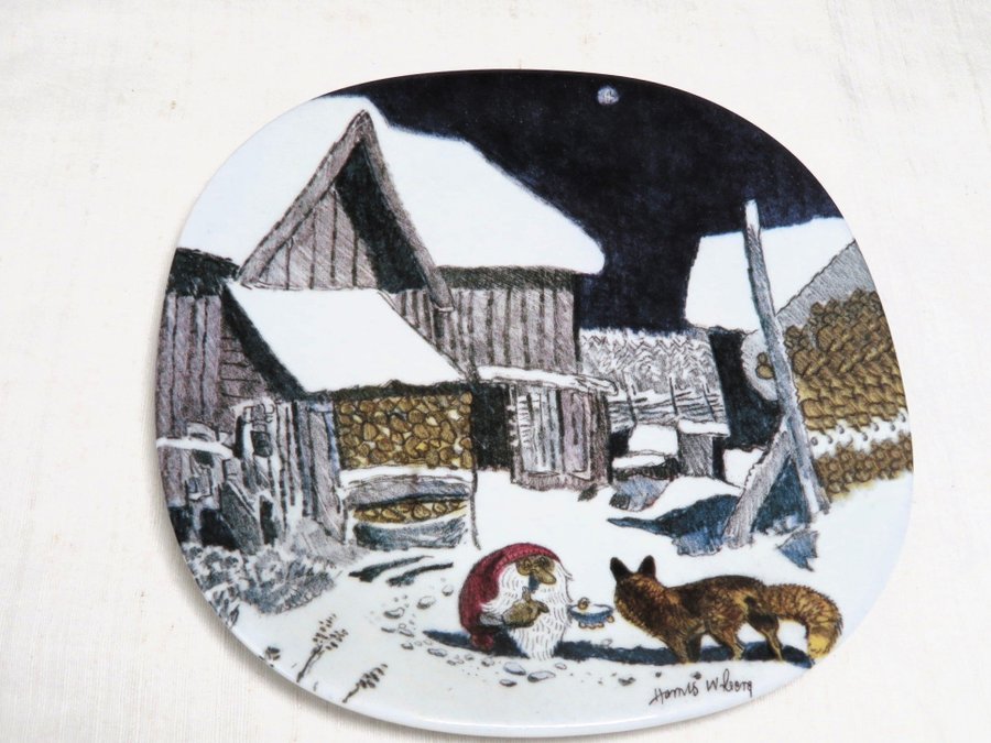 Guldkroken 5 Jultallrik.. | Köp från ialinasDesignRetro på Tradera