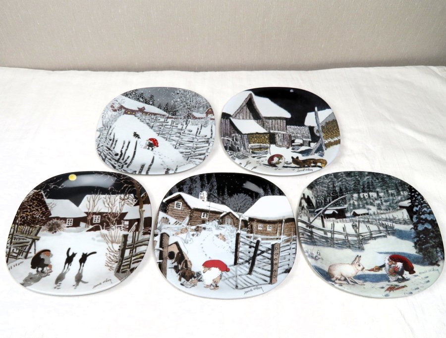 Guldkroken 5 Jultallrik.. | Köp från ialinasDesignRetro på Tradera