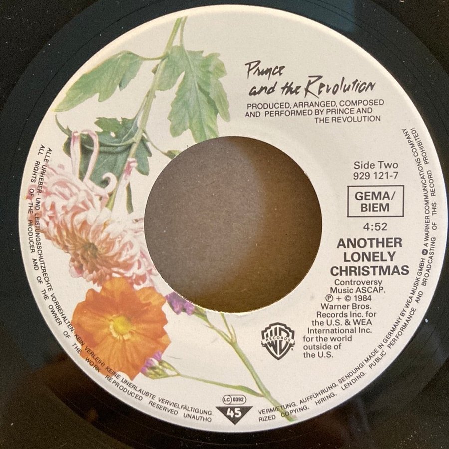 【非売品】PRINCE ANOTHER LONELY CHRISTMAS 激レア 非売品】PRINCE ANOTHER LONELY CHRISTMAS 激レア