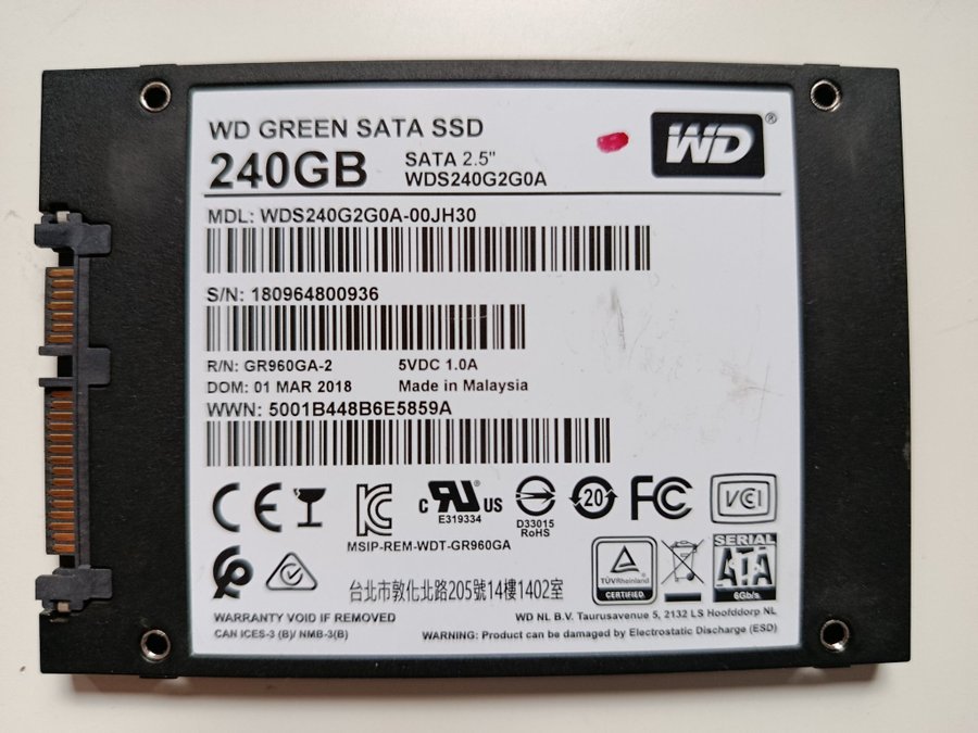 WD Green SATA SSD 240GB | Köp på Tradera (730838960)