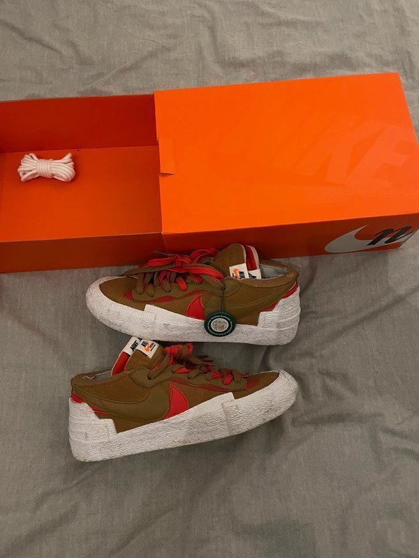 Nike Blazer Low Sacai, Brun/Röd Köp på Tradera (695281761)