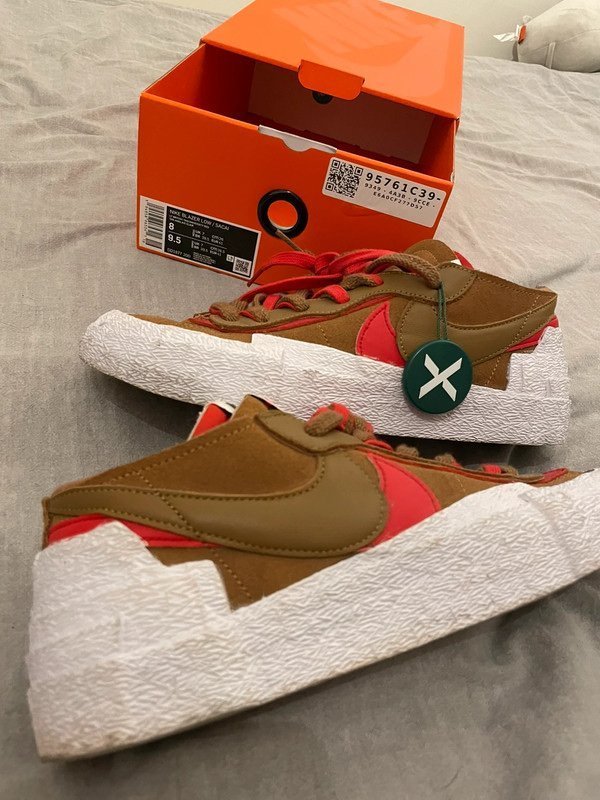 Nike Blazer Low Sacai, Brun/Röd Köp på Tradera (697533967)