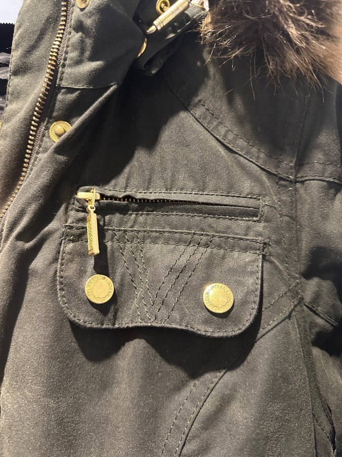 Women s barbour international discount slipstream waxed parka