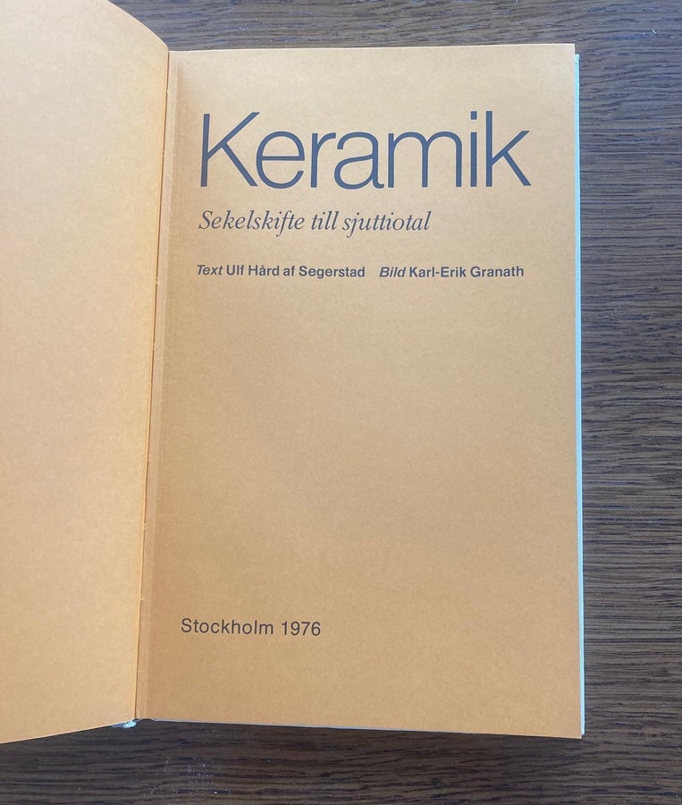 Keramik - Sekelskifte till sjuttiotal | Köp på Tradera (738781964)