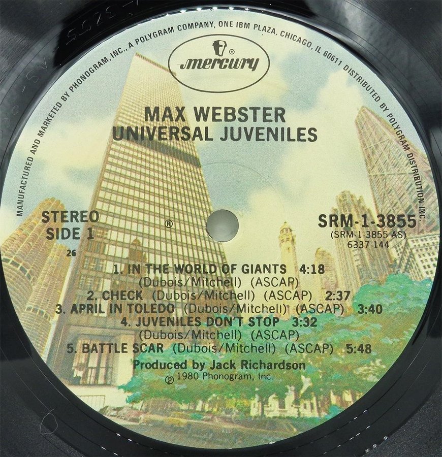 MAX WEBSTER 'Universal Juveniles' 1980 US LP w/.. Köp på Tradera
