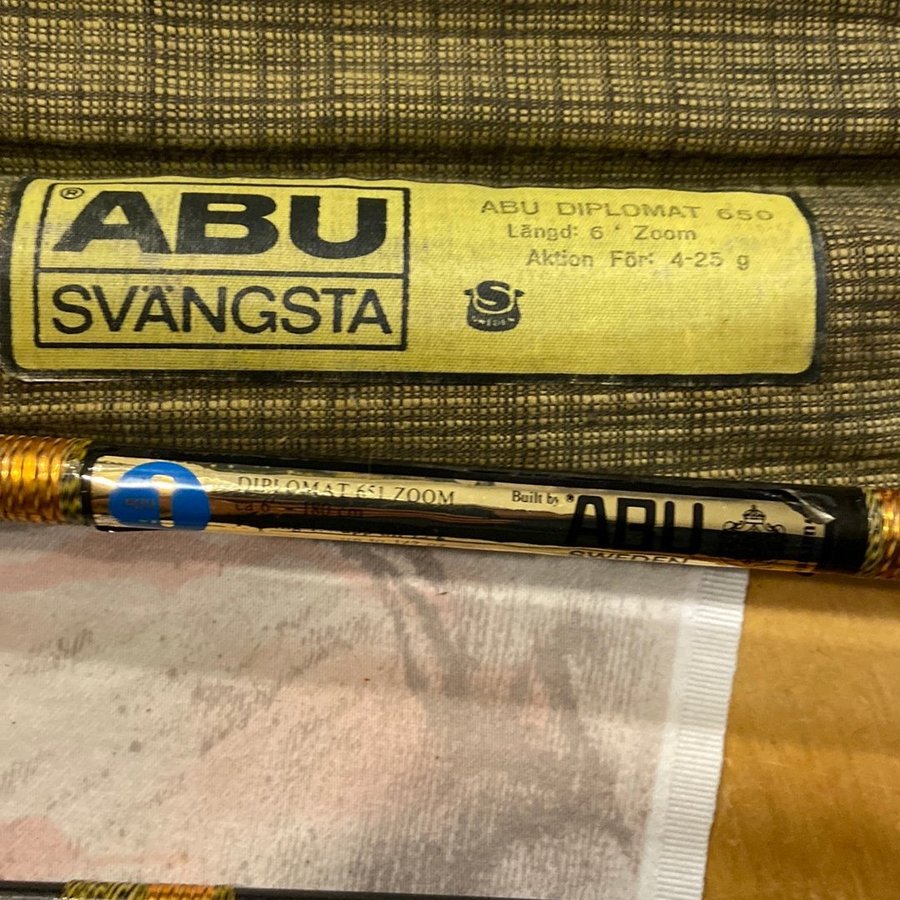 Två ABU spö : Diplomat 651 zoom + okänd modell | Köp på Tradera