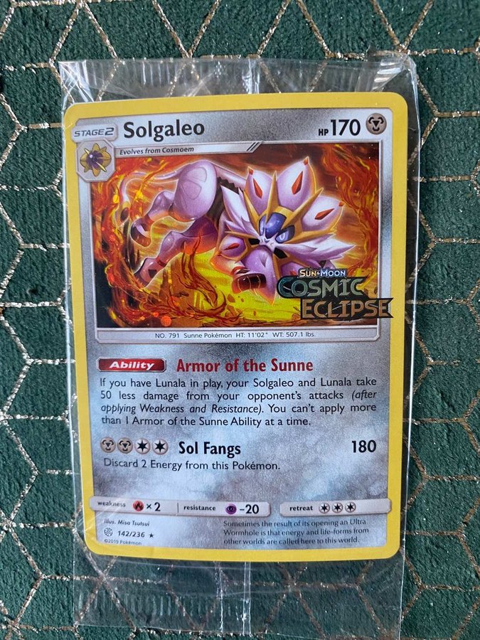 Solgaleo Cosmic Eclipse Sealed Promo 