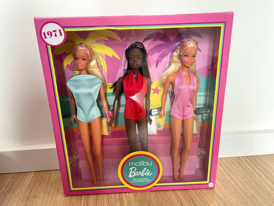 3-pack Malibu Barbie, PJ Christie 1971 Köp på Tradera