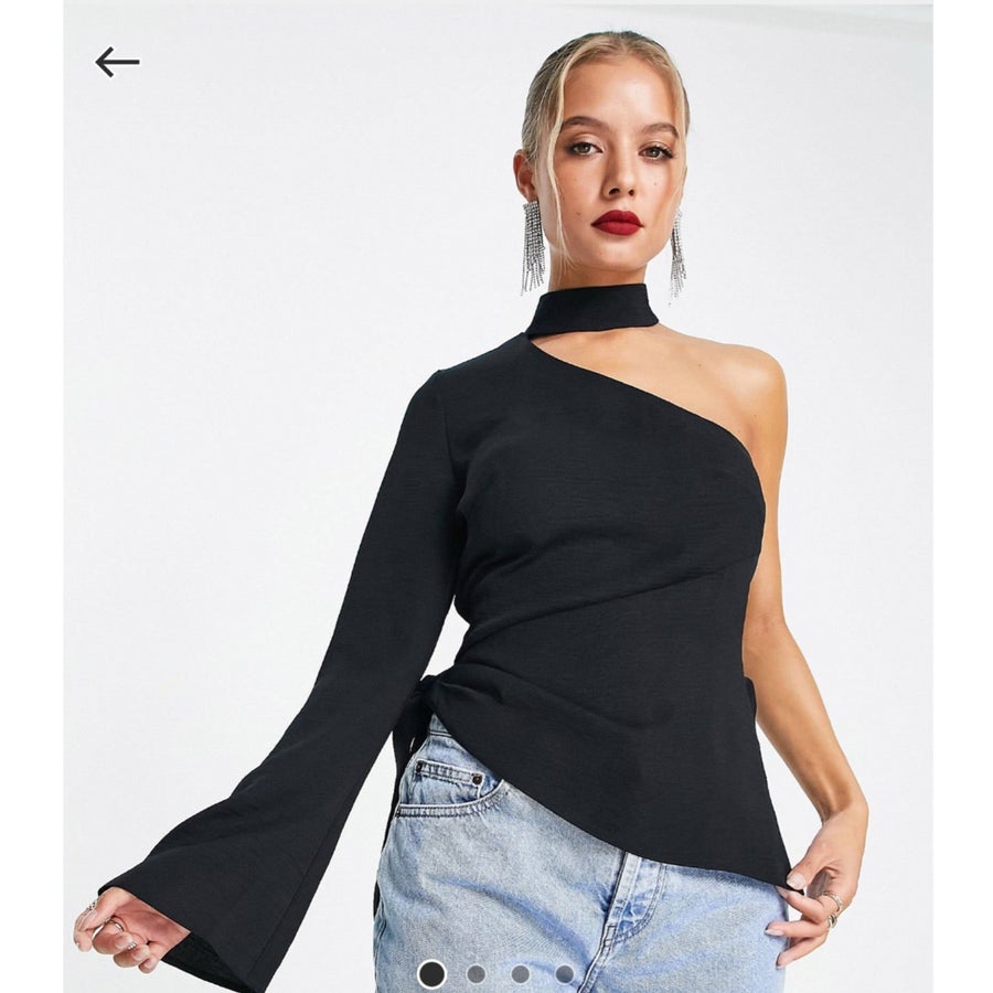 asos one shoulder top