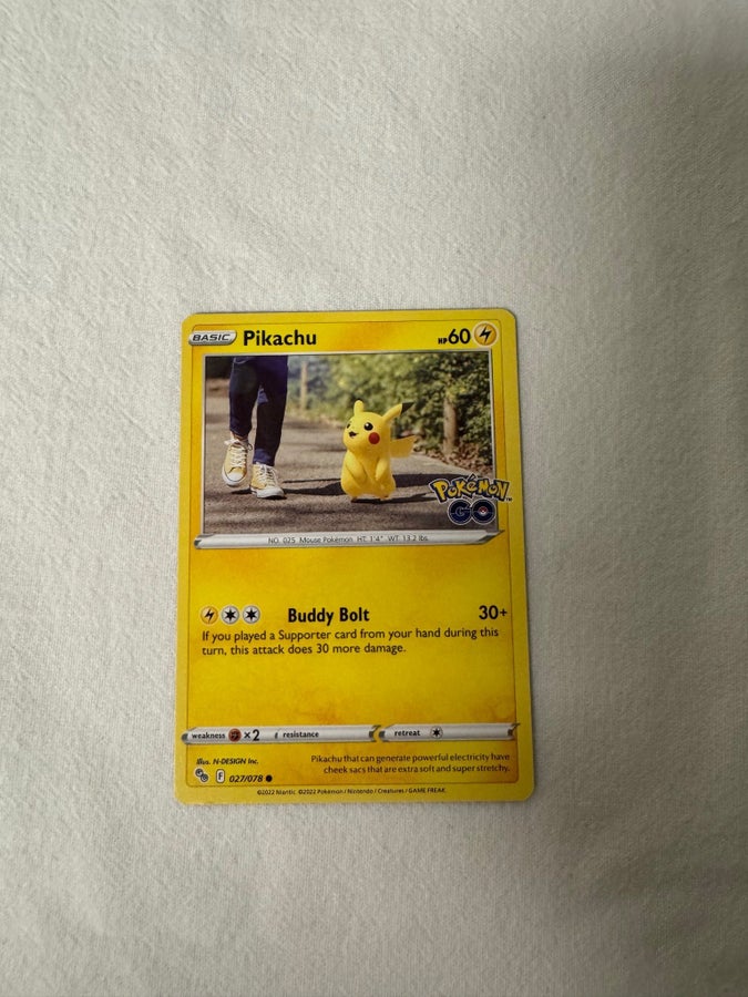 pikachu pokemon go card 27 Pokemon SS10.5 Pokemon Go Tin - Pikachu main image 1