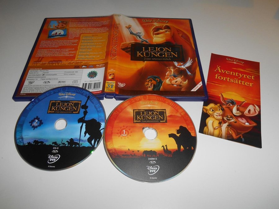Disney Lejonkungen 2 Disc Collectors Edition Kop Pa Tradera