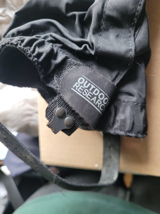 Guêtres Outdoor Research Rocky Mountain Low Noir, Taille L/XL - Fabriquées Aux USA, NEUF