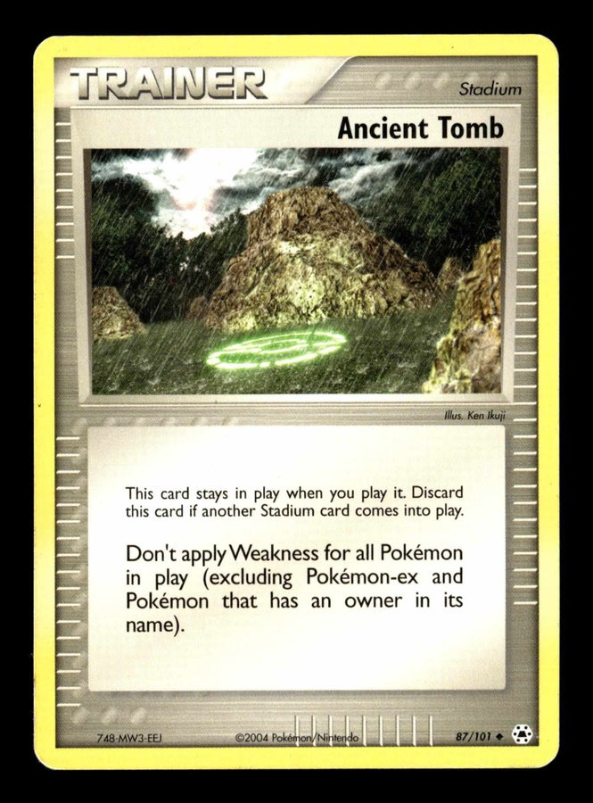 ancient tomb pokemon card Se produkter som liknar 87/101 Hidden Le.. p Tradera (724845933) All cards will be carefully packed for safe transit Ancient Tomb - 87/101 -