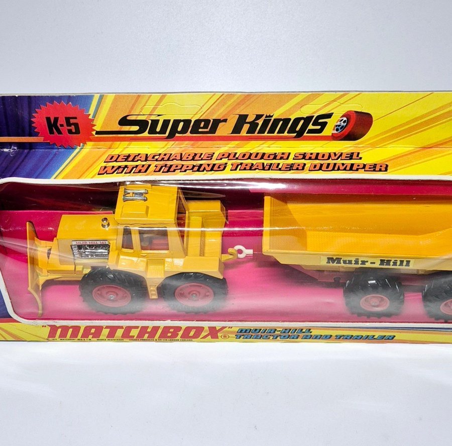 Matchbox Super Kings Muir Hill Tractor K5 mit Schneepflug - 1972 in Köln - Lindenthal