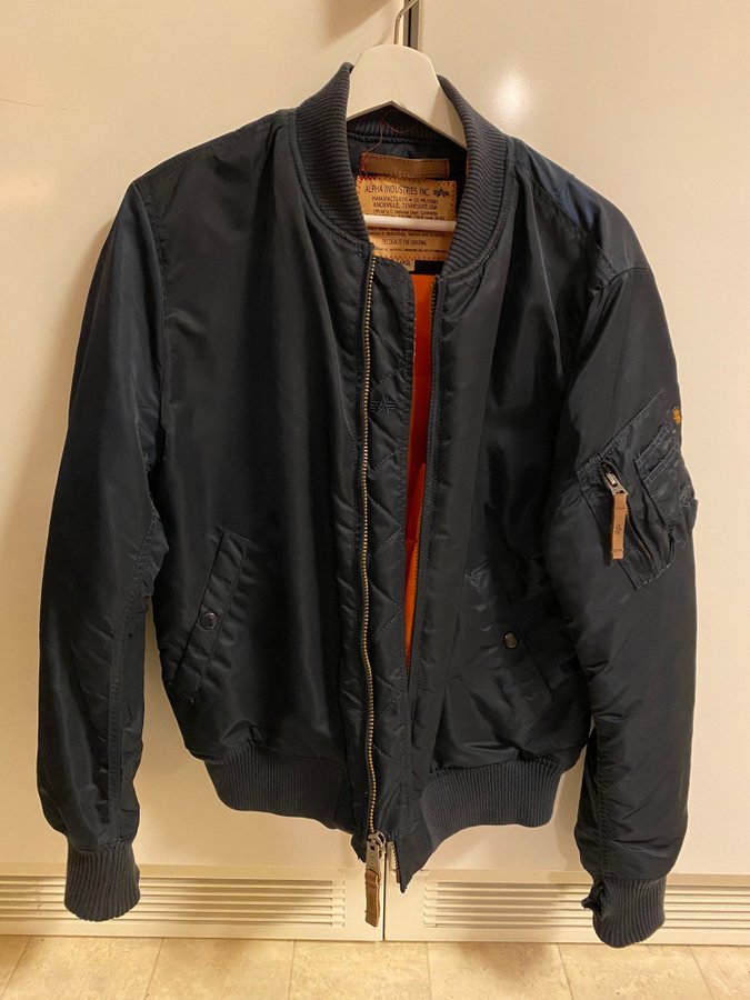 alpha industries bomber orange