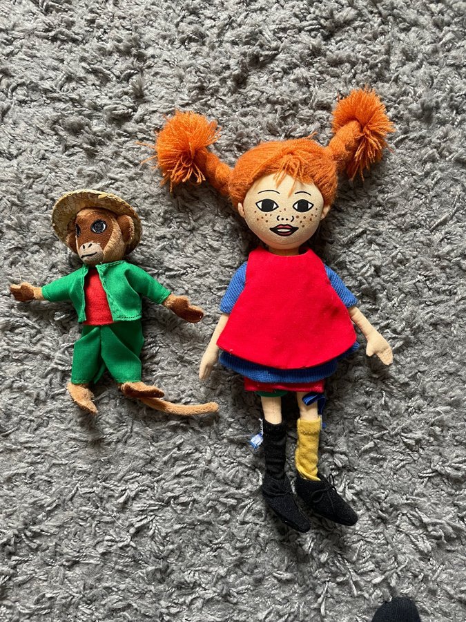 Pippi Långstrump Astrid Lindgren apa herr Nilss.. | Köp på Tradera ...