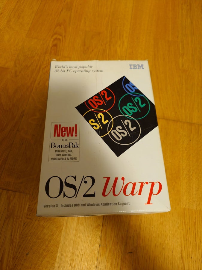 IBM OS/2 Warp Version 3 med BonusPak | Köp på Tradera (749785863)