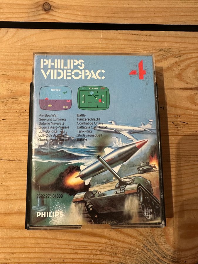 Jeu vidéo Philips Videopac 4 Bataille navale / Combat de chars (compatible Videopac+) - Jeux vidéo