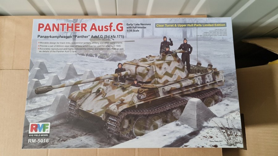 PANTHER Ausf.G 1/35 スケール キット RM-5016 RM-5016 PANTHER Ausf.G-WWII-RYEFIELD MODEL