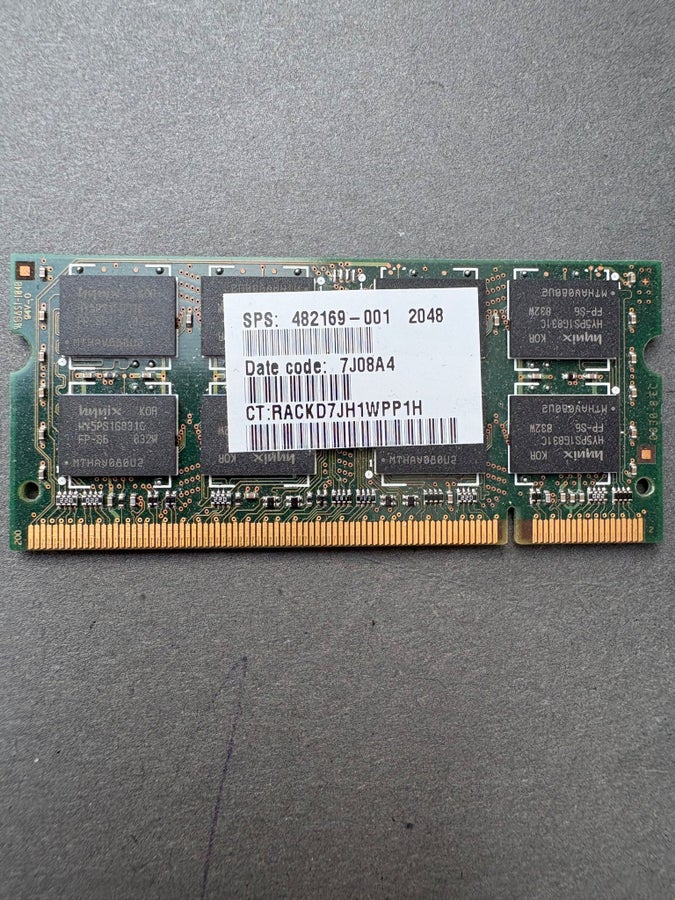 Ram Pc2 Hynix 2GB DDR2 RAM-minne PC2-6400S-666-12 | Köp på Tradera (757402179)