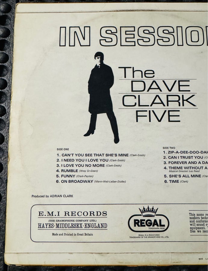 The Dave Clark Five - In Session (Mono) Vinyl UK | Köp på Tradera
