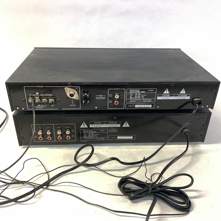 Kenwood Graphic Equalizer GE45 AMFM Stereo Tuner KT54L