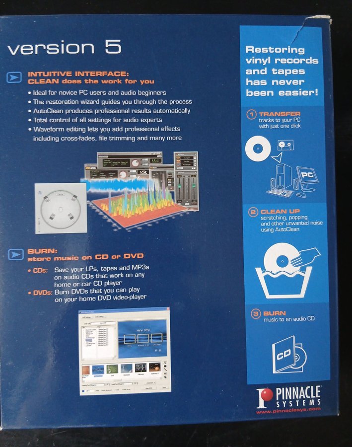 STEINBERG CLEAN PLUS 4.0 RESTORATION & CD BURNING SOFTWARE