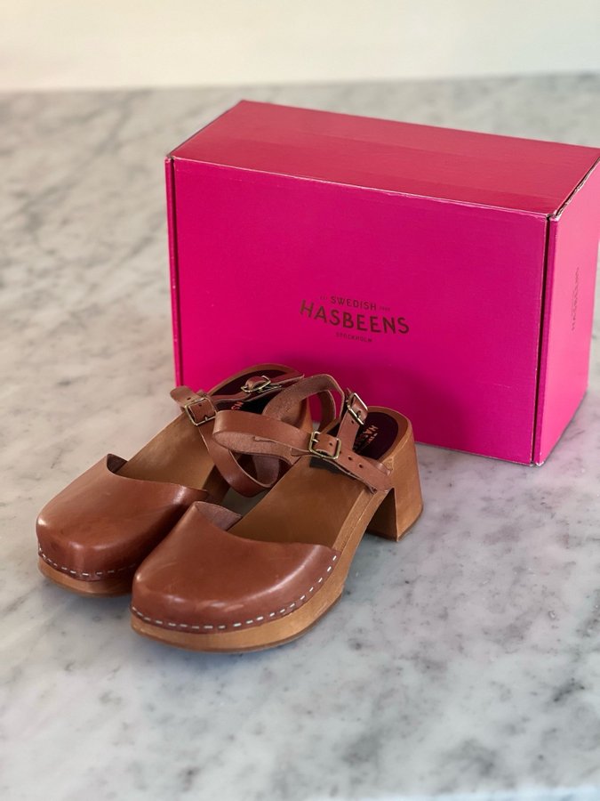 Lackra Swedish Hasbeens Irene i cognac stl 39. Kop pa Tradera 641088773